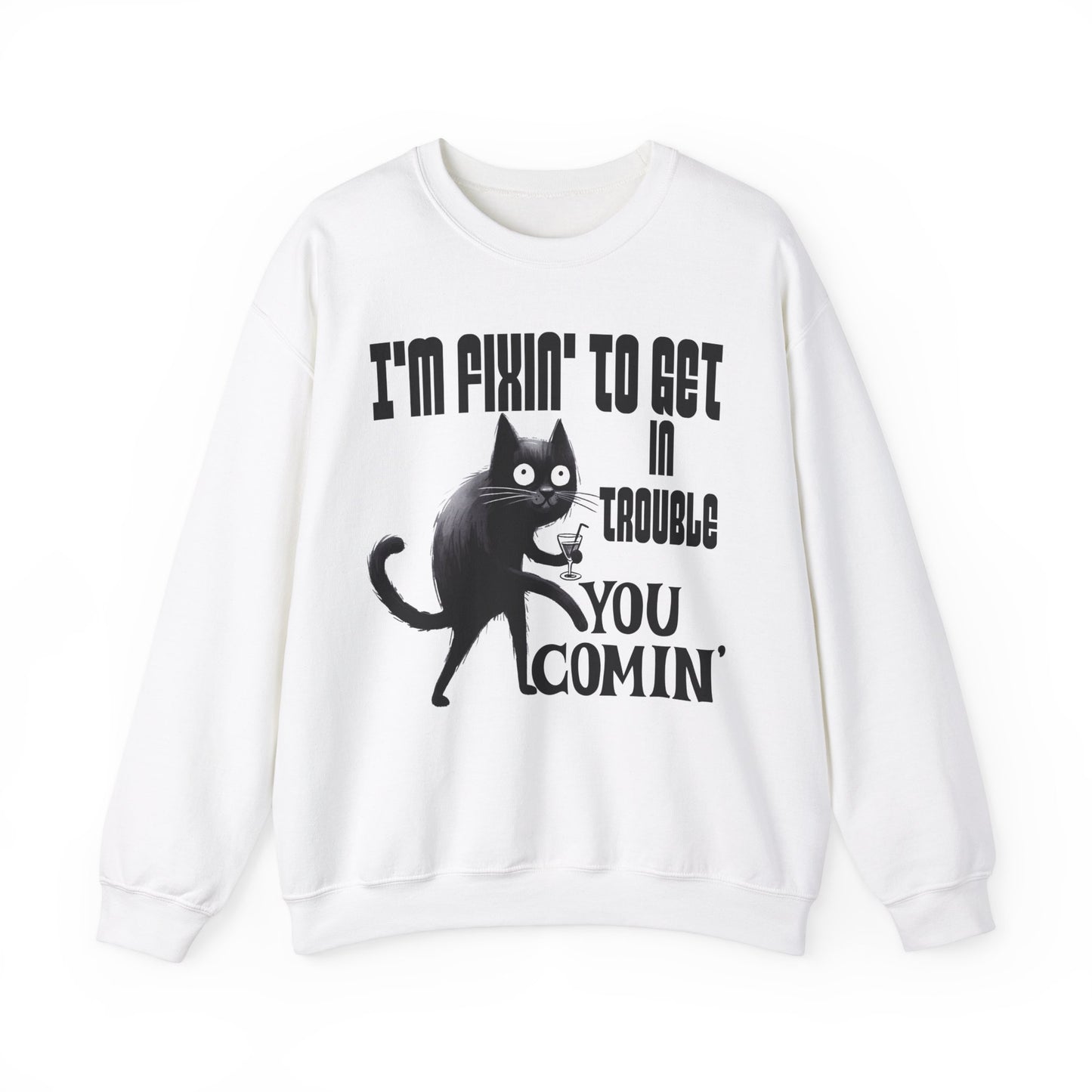 Trouble...Your Comin - Unisex Heavy Blend™ Crewneck Sweatshirt