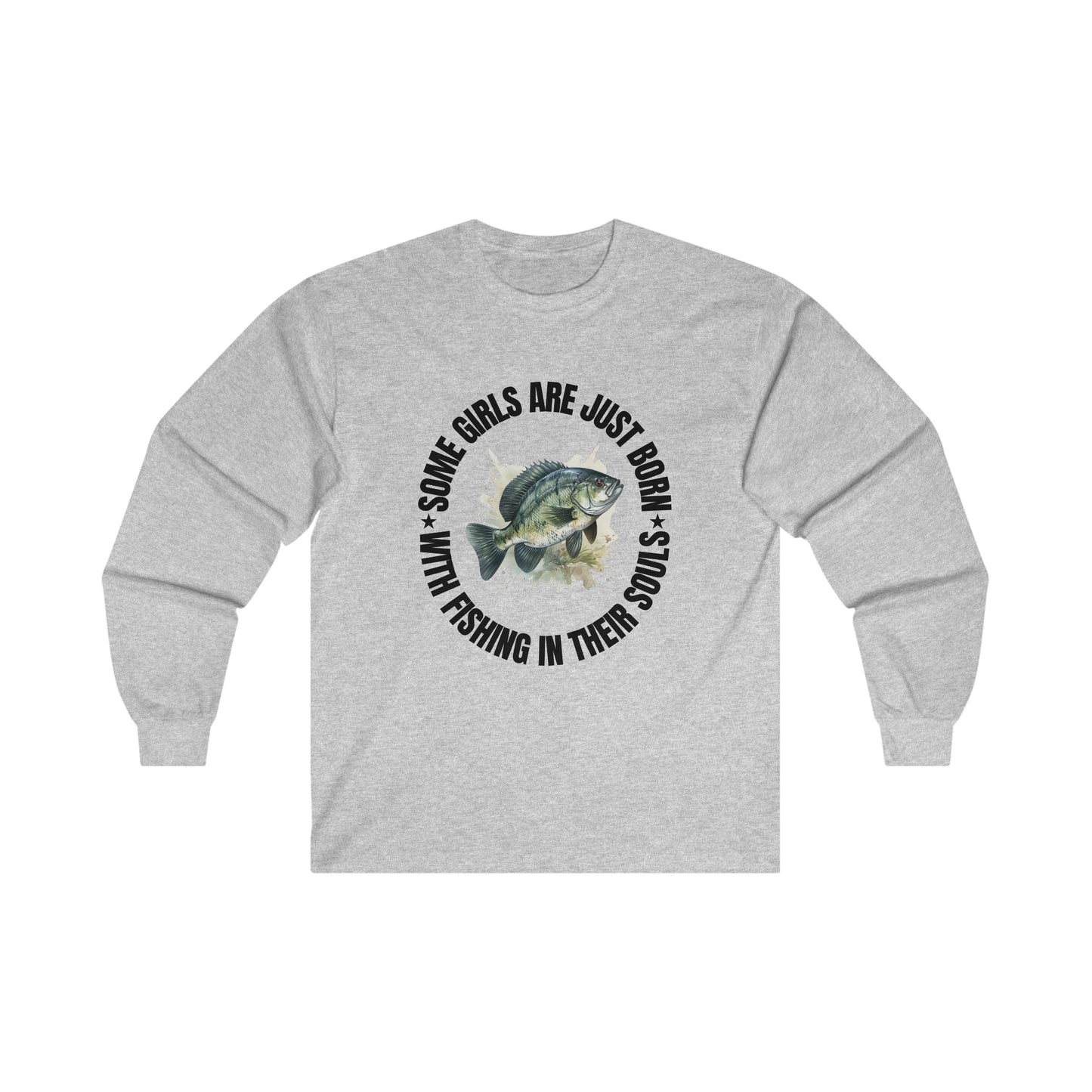 Girl Fishing - Unisex Ultra Cotton Long Sleeve Tee