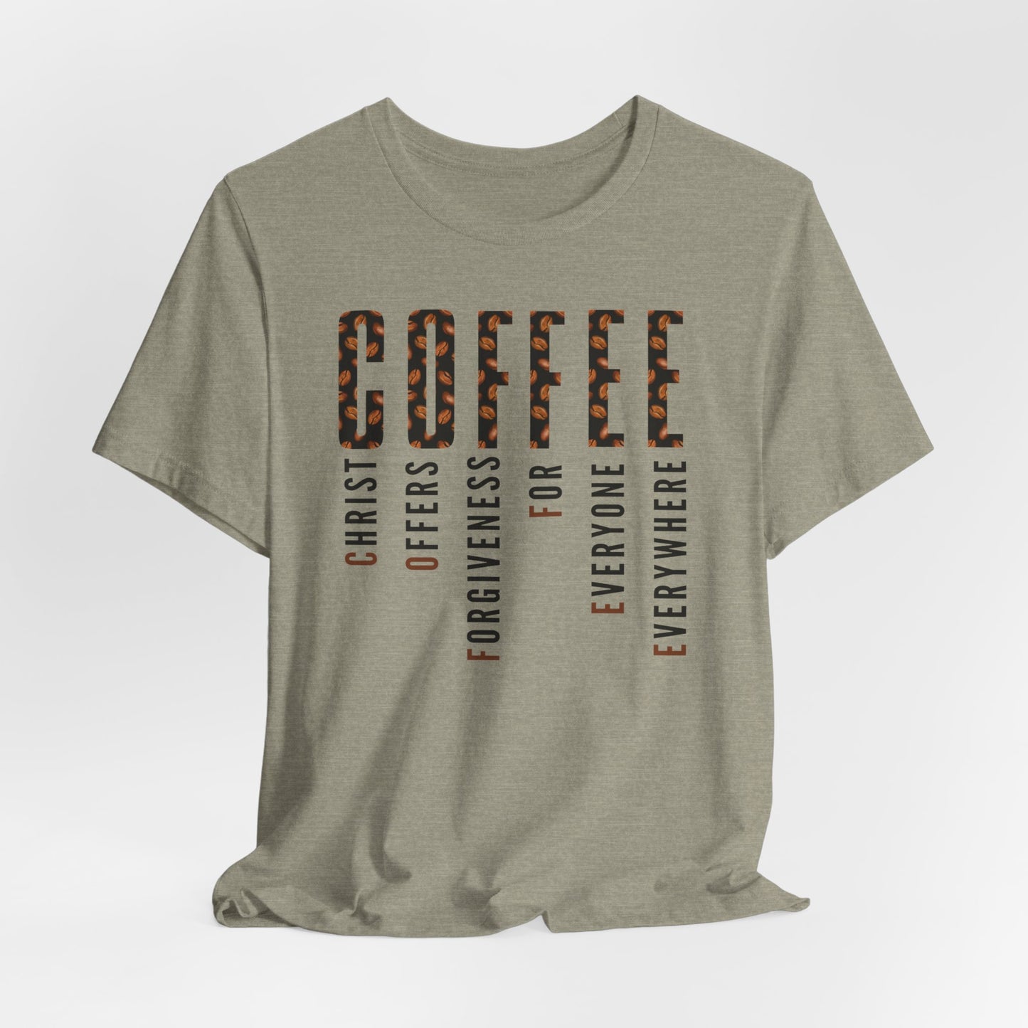 -Coffee and Christ - Unisex Jersey Short Sleeve Tee