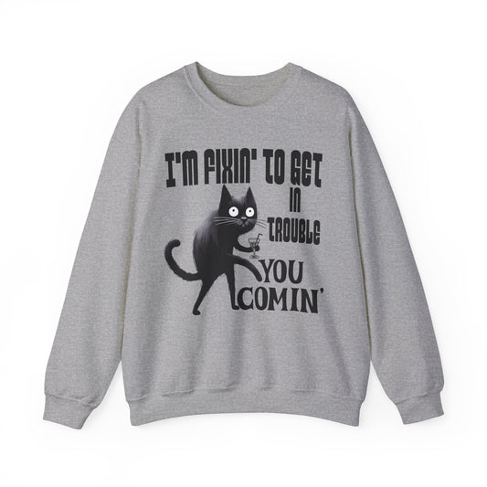 Trouble...Your Comin - Unisex Heavy Blend™ Crewneck Sweatshirt