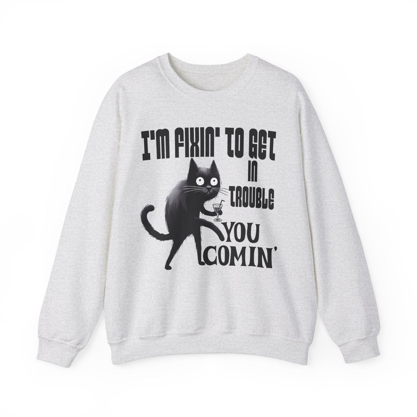 Trouble...Your Comin - Unisex Heavy Blend™ Crewneck Sweatshirt